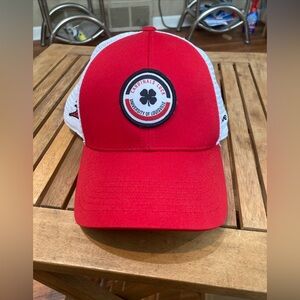 Black Clover Red/White Louisville Cardinals Motto Trucker Snapback Hat